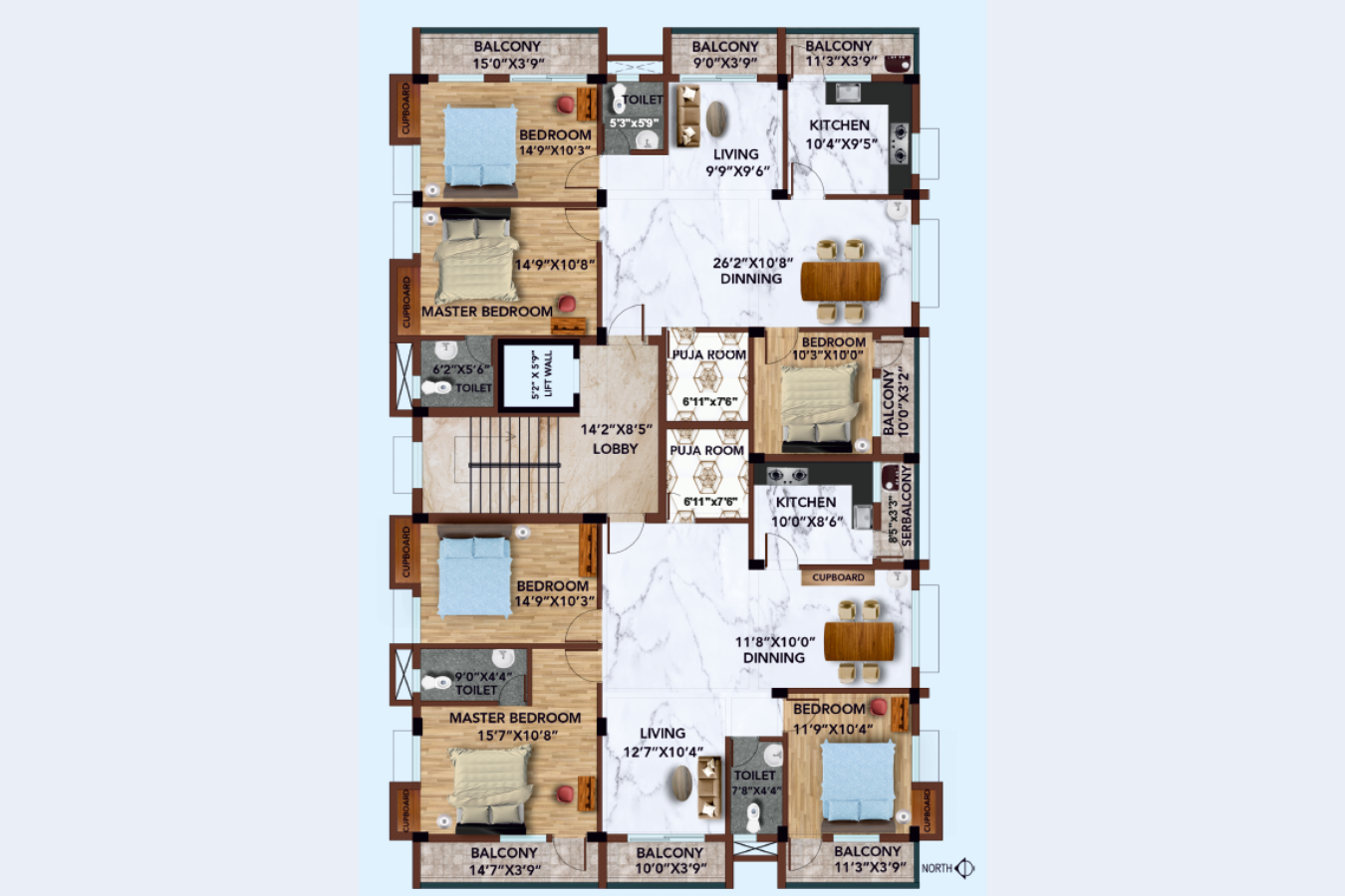 Residential Floors Plan